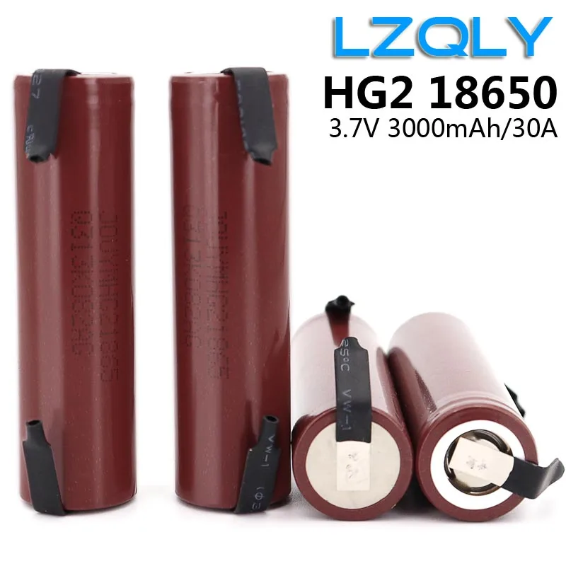 3 6 В HG2 18650 20A аккумулятор 3000 мАч 18650HG2 ток разряда 30A литиевая аккумуляторная