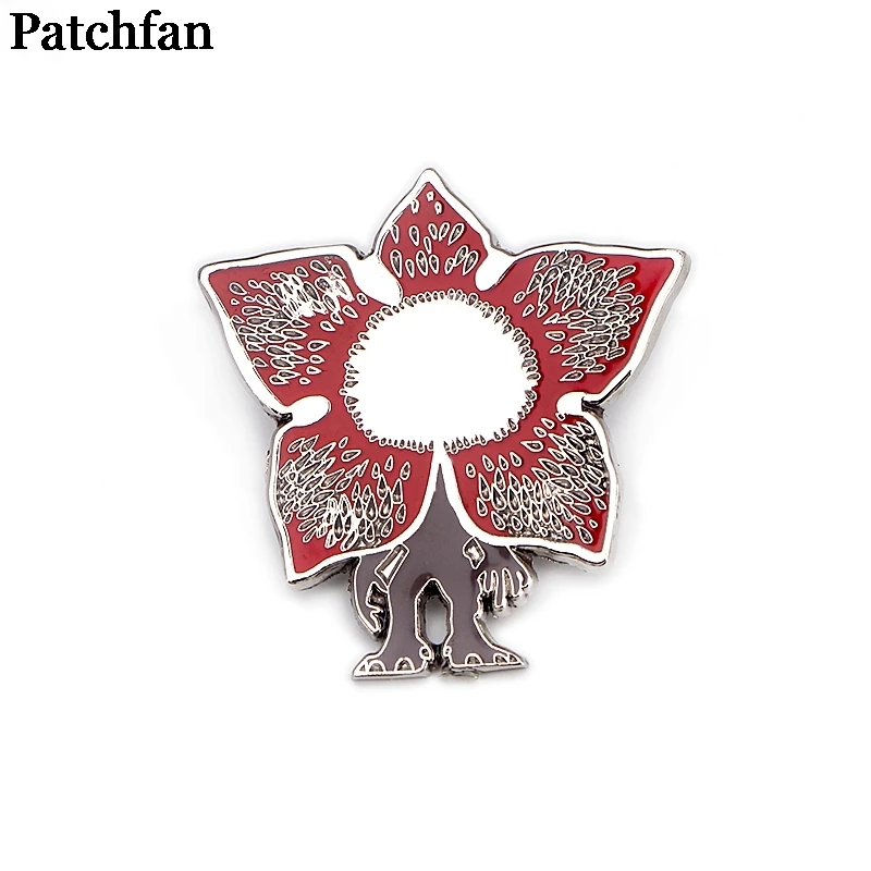 

20pcs/lot Patchfan Stranger things Brooches men women Pride Zinc Enamel Pins medal For shirt backpack clothes bag Badges A2308