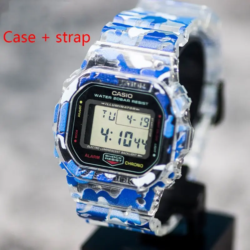 1 комплект Камуфляжный браслет ремешок чехол для часов Casio 6900/GMW5610/DW5600