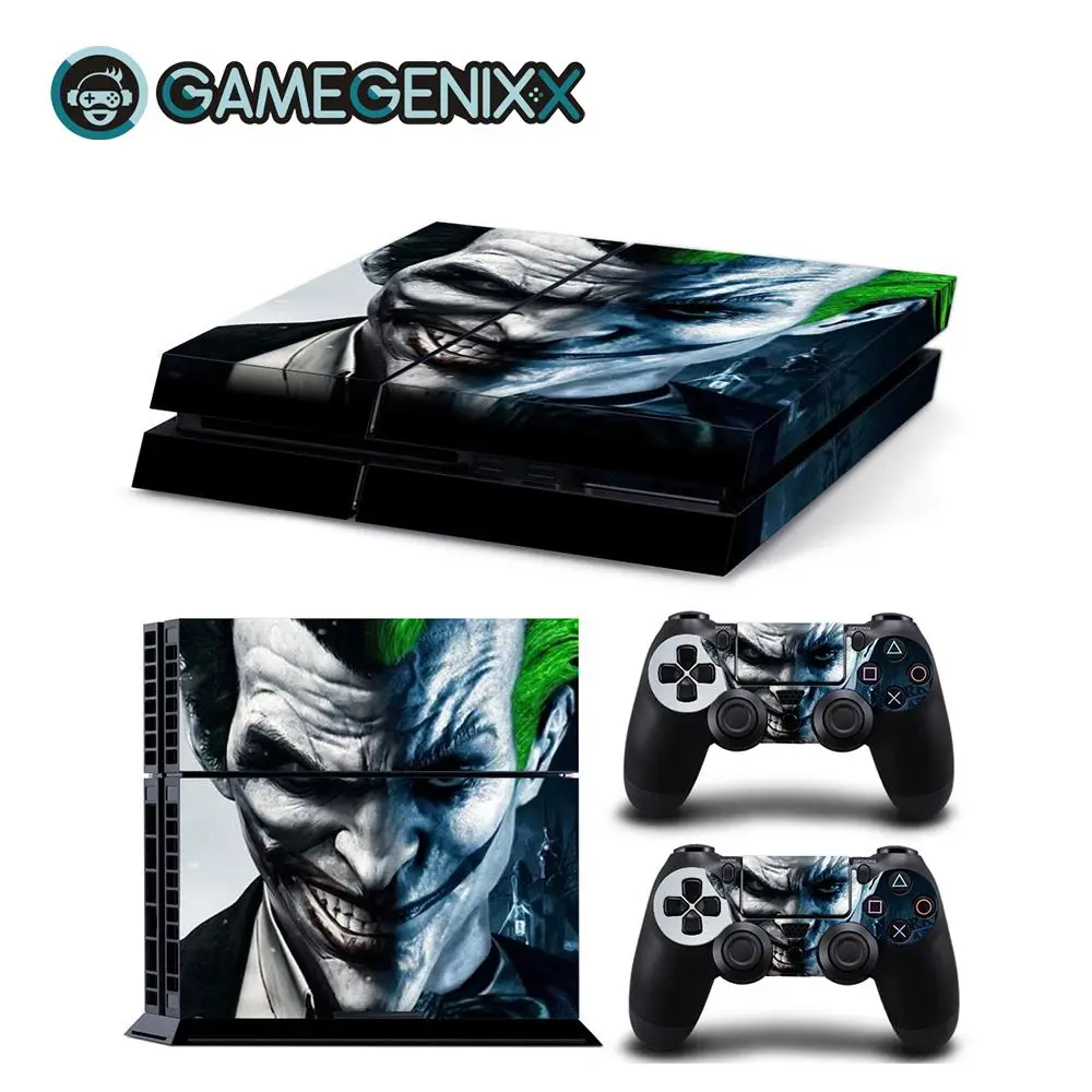 GAMEGENIXX Кожа Наклейка Защитная Наклейка Обложка для PS4 консоли и 2 контроллеров-Джокер