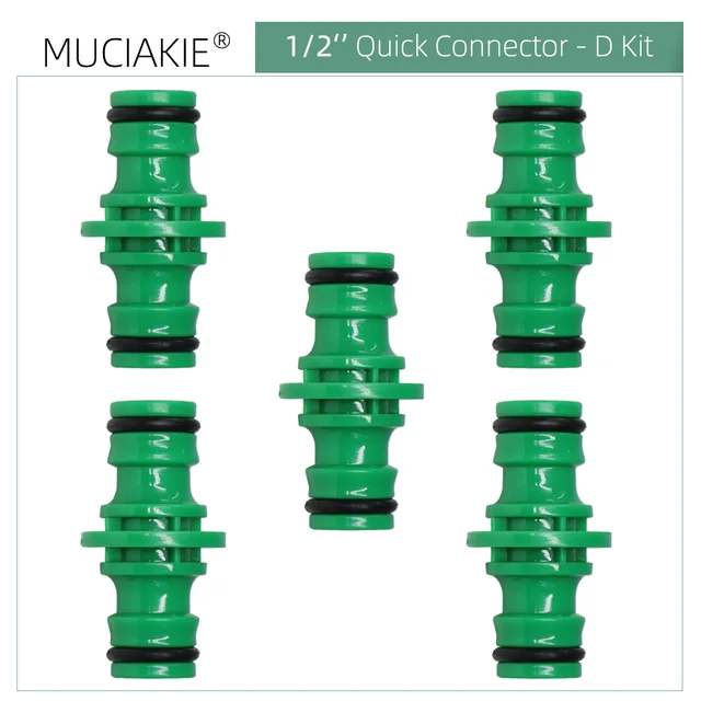 Muciakie Garden Víztögzés Abs Gyors Csatlakozók 1/2 ' Csőcsatlakozó Adapter Ízületi Hosszabbító Készlet Az Öntözési Autó Mosásához - Image 5