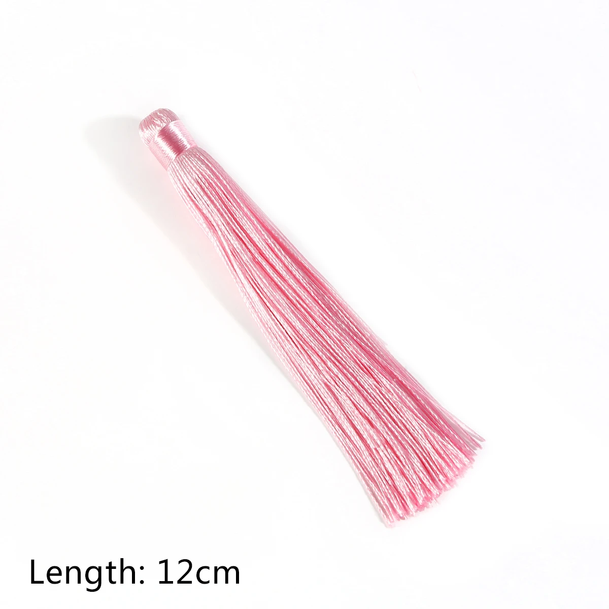 Pink 1/2 шт, 24 цвета, 12 см, хлопок, шелк, кисточка, автомобильная подвеска, шип, висячие, китайский узел, кисточки, серьги, кисточки, сделай сам, аксессуары ручной работы - Цвет: Pink