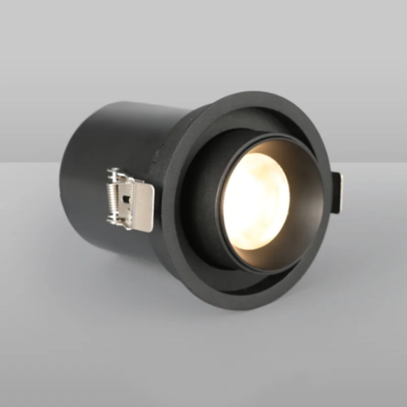 Dimmable Утопленное растягивающееся вращение 360 ° светодиодный светильник 12W18W24W COB светодиодный точечные потолочные светильники AC85~ 265V фоновая лампа для рисования