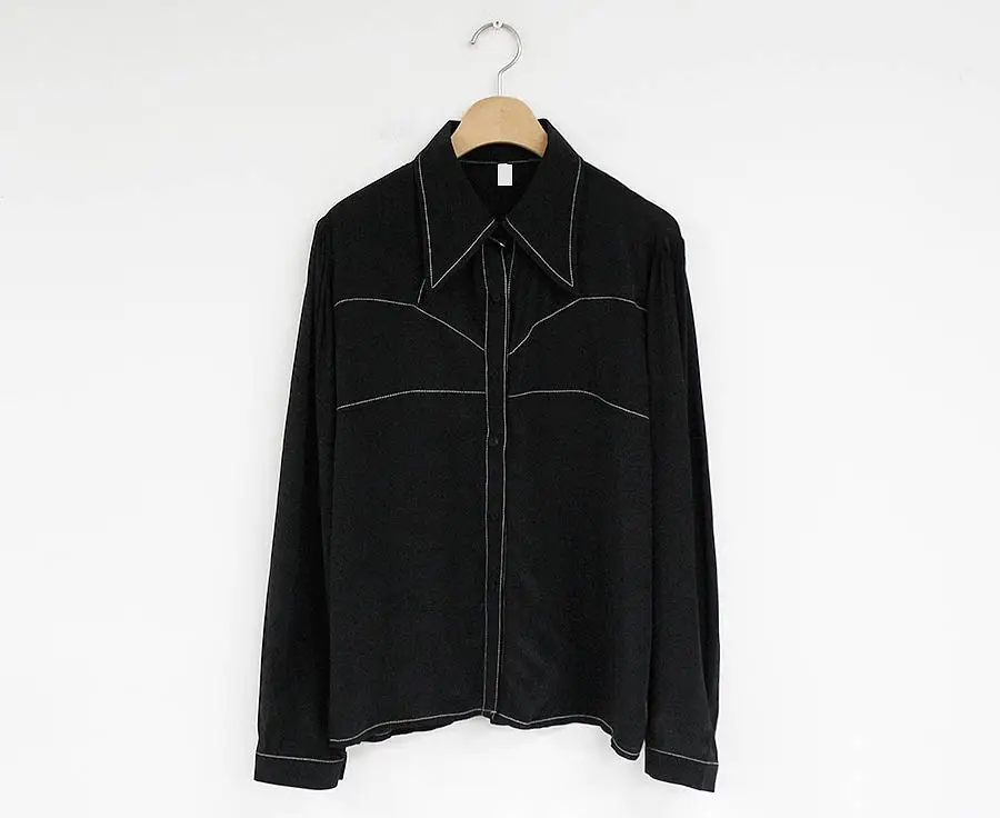 Black top Длинная юбка Харадзюку размера плюс, серая клетчатая юбка, женская блузка, костюмы для девушек, плиссированная клетчатая юбка, винтажная длинная юбка, продается отдельно - Цвет: Black top