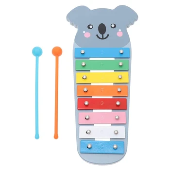 

FBIL-Kids Musical Instruments Hand Knock Xylophone Octave Wood Percussion Toy Preschool Educational Toy