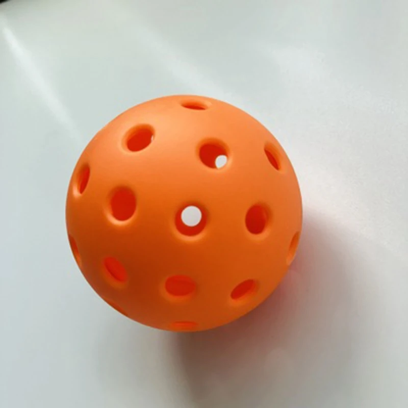 Горячий-Pickleball желтый внутренний выщипывающий шар с 26 отверстиями оранжевый наружный выщипывающий шар с 40 отверстиями