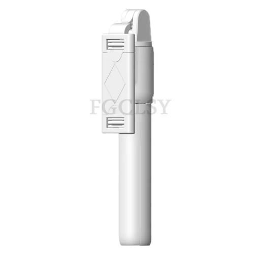 FGCLSY 3 в 1 Беспроводная Bluetooth селфи-палка складной ручной монопод с дистанционным спуском затвора Выдвижной мини-штатив для iPhone XR - Цвет: Белый