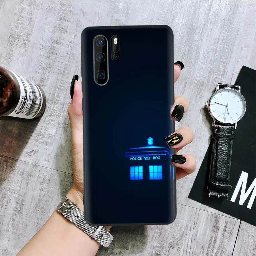 BA219-6 Tardis Box Doctor Who черный чехол для телефона huawei mate 30 20 10 P30 P20 P10 Pro Lite P Smart Z роскошный Coque Shell - Цвет: BA219-6