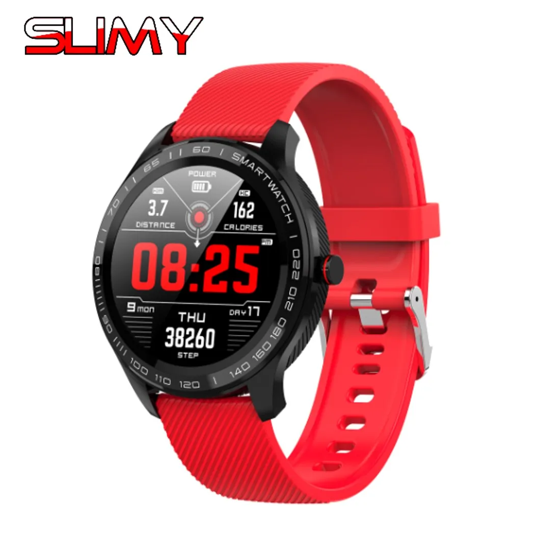 Slimy L9 ECG+ PPG Смарт-часы кровяное давление кислород IP68 Водонепроницаемые умные часы пульсометр наручные часы напоминание о звонке