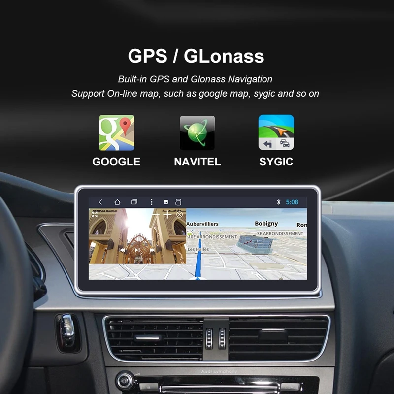 2G+ 32G Android 9,0 2 Din 10,25 дюймов Автомобильный Голосовое управление gps Nnavigation Радио стерео Мультимедийный Плеер для Audi A4L B8 A5 2009-201