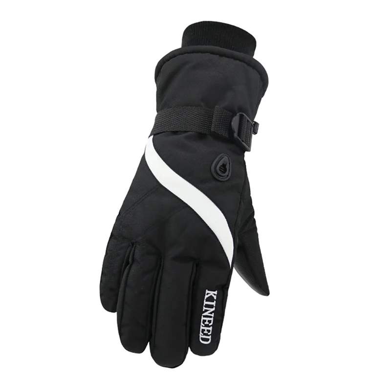Зимние водонепроницаемые лыжные перчатки полный палец толстые водонепроницаемые противоскользящие термальные перчатки для рук на