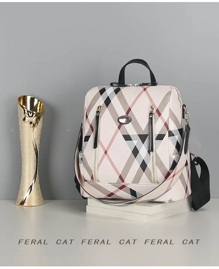 FERAL CAT Autumn Korean Bags For Sale Online Black Leather Travel Backpack Ladies Fashion Backpacks Hot20