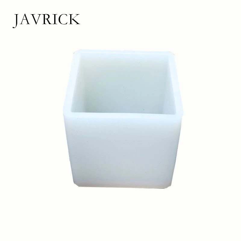 10 см/" супер большой куб квадратная силиконовая форма полимерный литой инструмент для рукоделия аксессуары для кулона инструмент для изготовления ювелирных изделий - Цвет: Clear White