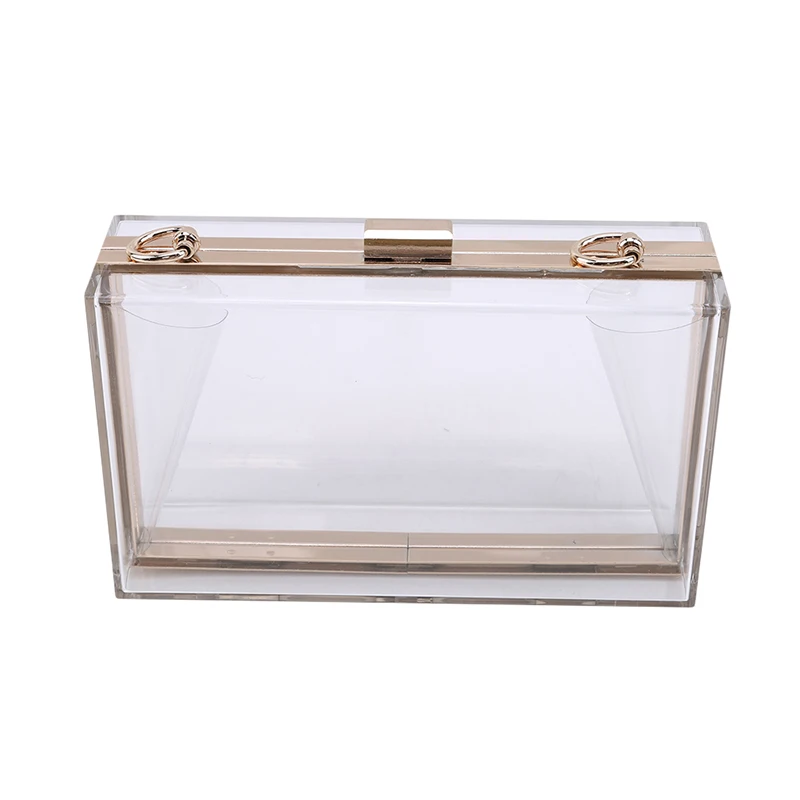 

LKEEP New Acrylic color Box Transparent Women Clutch Bag Brand Ladies Evening Handbag Bag Wedding Female Bolsa Clutch Purses