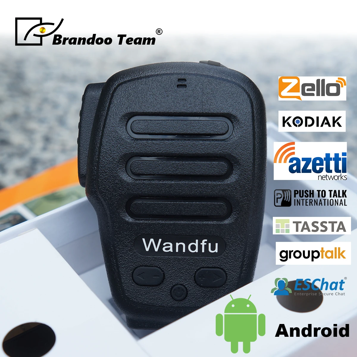 PTT динамик Bluetooth и беспроводной для Zello Kodiak Iphone и Android