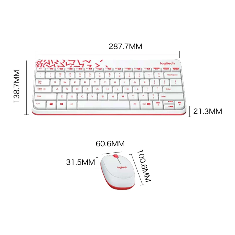 Беспроводная клавиатура и мышь logitech MK240 с Nano USB Приемником для настольного компьютера для домашнего офиса