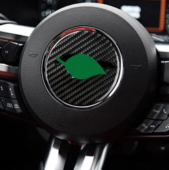 

Sticker Steering Wheel Trim Decal 4pcs Set Carbon Fiber Black Interior
