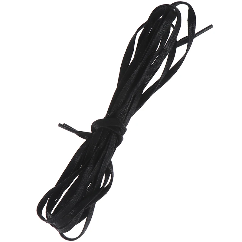 1Pair Waxed Flat Shoelaces Leather Waterproof Casual Shoes Laces Unisex Boots Shoelace Length 140 160 180CM