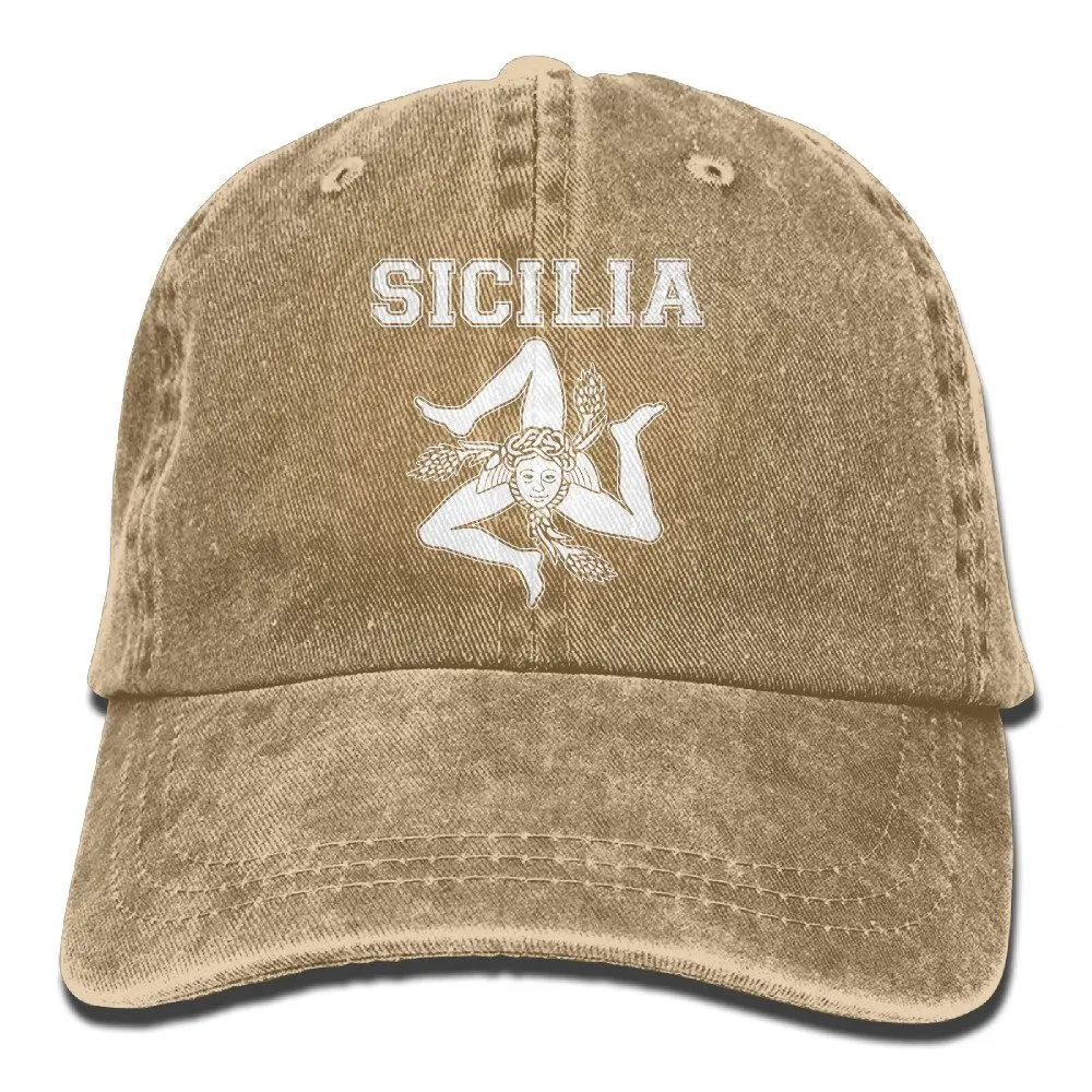 Sicilian Trinacria-Sicilia Pride винтажная Регулируемая ковбойская Кепка Спортивная Кепка s для взрослых