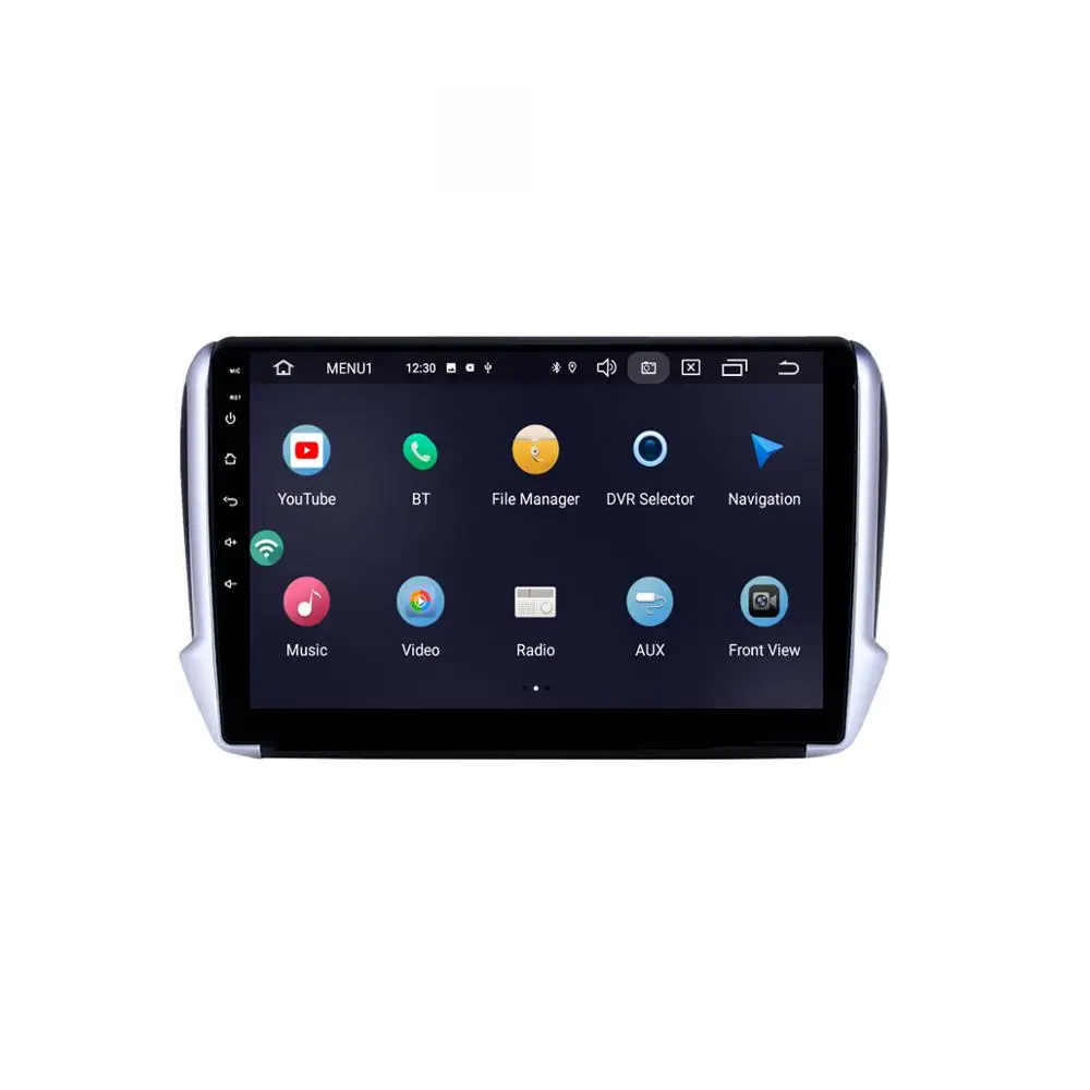 10.1" android 9.0 RAM2G car gps dvd player for Peugeot 2008 208 car radio multimedia navigation stereo head unit dsp