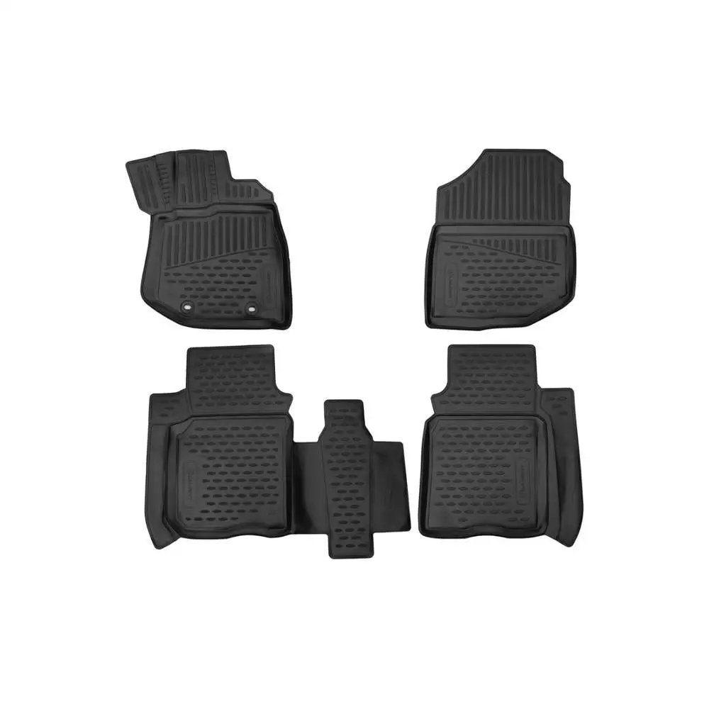 Коврики 3D в салон подходят для HONDA Fit, 2007-2013, хб.,, правый руль 4 шт.(полиуретан