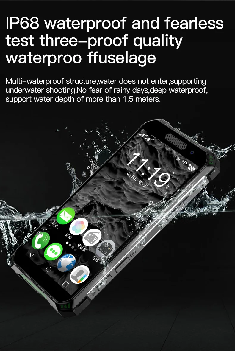 Original New SOYES S10 MAX Mini Size SmartPhone 4GB 64GB 128GB 2400mAh PTT 4G LTE Android 10 Waterproof Small Celular Cellphone cellphones for gaming