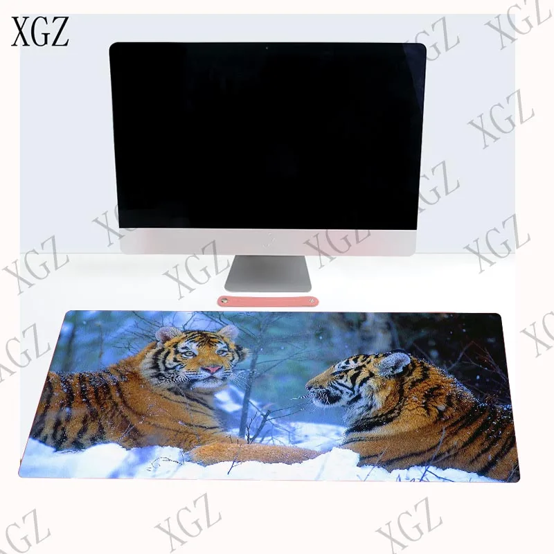 XGZ коврик для мыши в стиле Фэнтези, природа, тигр, животные, игровой коврик, большой коврик для геймера, компьютерный коврик, офисный стол, клавиатура для игры