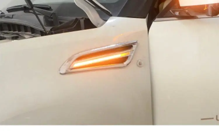 Подходит для Nissan patrol y62 КРЫЛО боковой знак лампа рулевого управления Корпус воздушный Вход светодиодный рулевая лампа аксессуары для тела