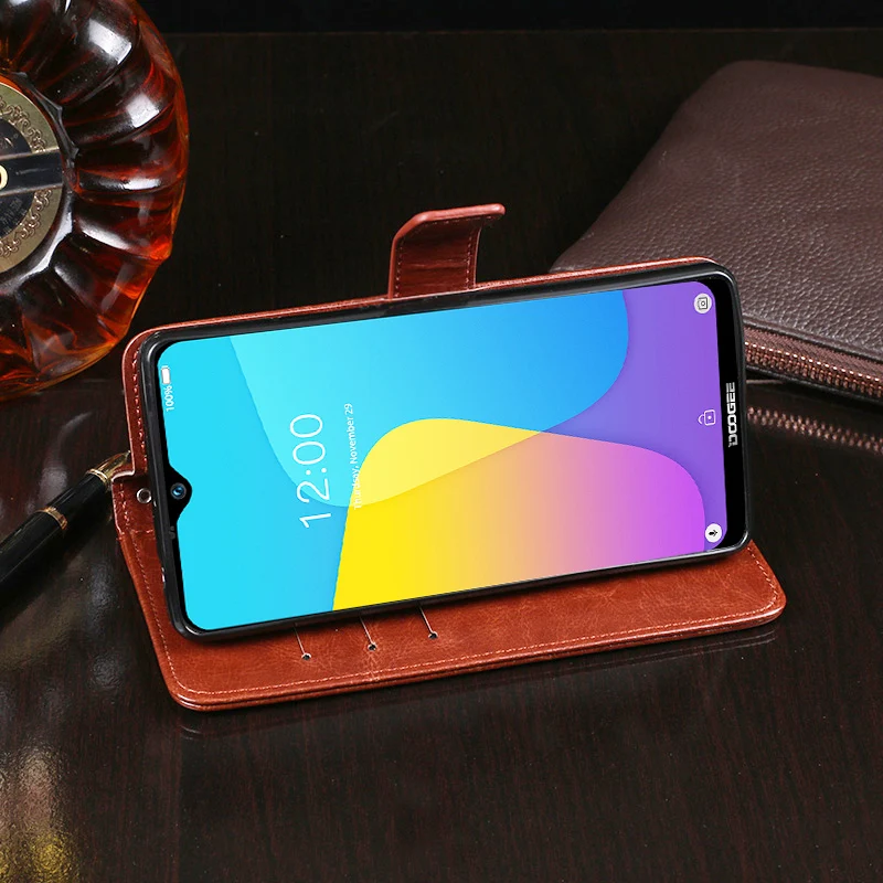 Для Doogee Y8C Чехол кошелек Флип Бизнес Кожаный чехол для телефона Fundas Для Doogee Y8C чехол Капа с держателем карт аксессуары