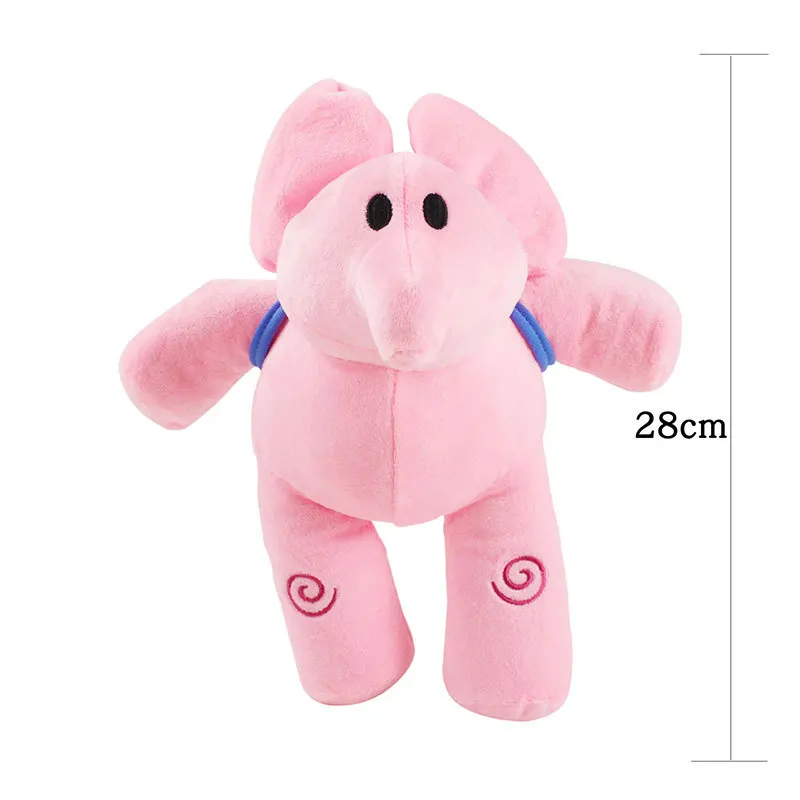 6pcs/lot  Pocoyo Plush Pocoyo Elly Pato Loula Doll Dog Duck Elephant Soft Stufffed Animal Doll Toy Party Supplies