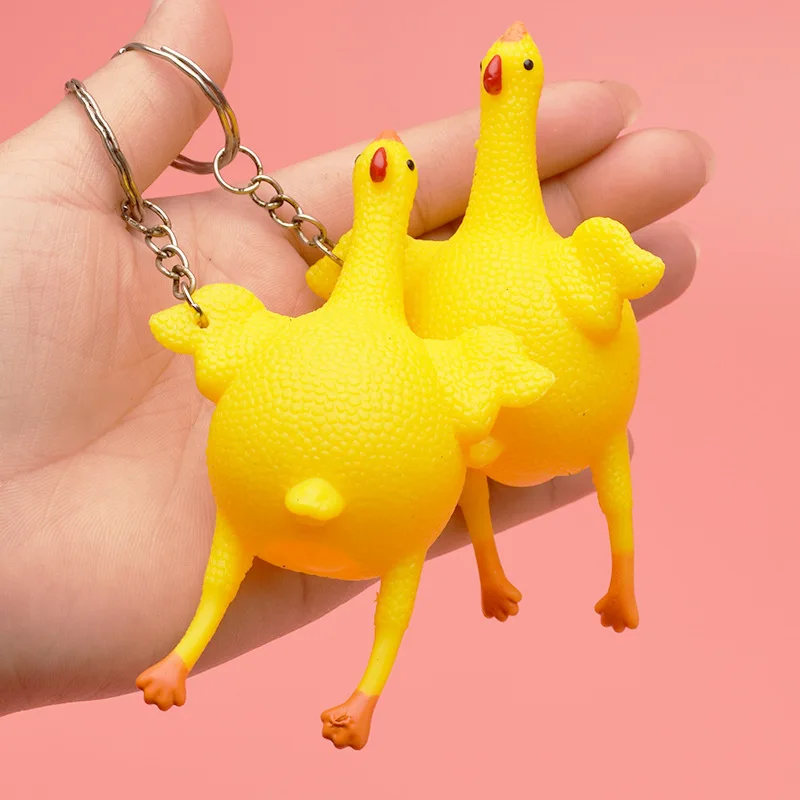 

Laying an egg chicken Creative toy pranks on egg chicken Extinguished chicken key button to relieve stress and treat toys