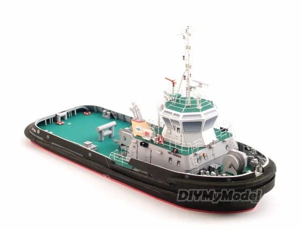 DIYMyModeI 1:100 Scale Poland Centaur II Tug Boat Ship DIY Handcraft PAPER MODEL KIT Handmade Toy Puzzles |