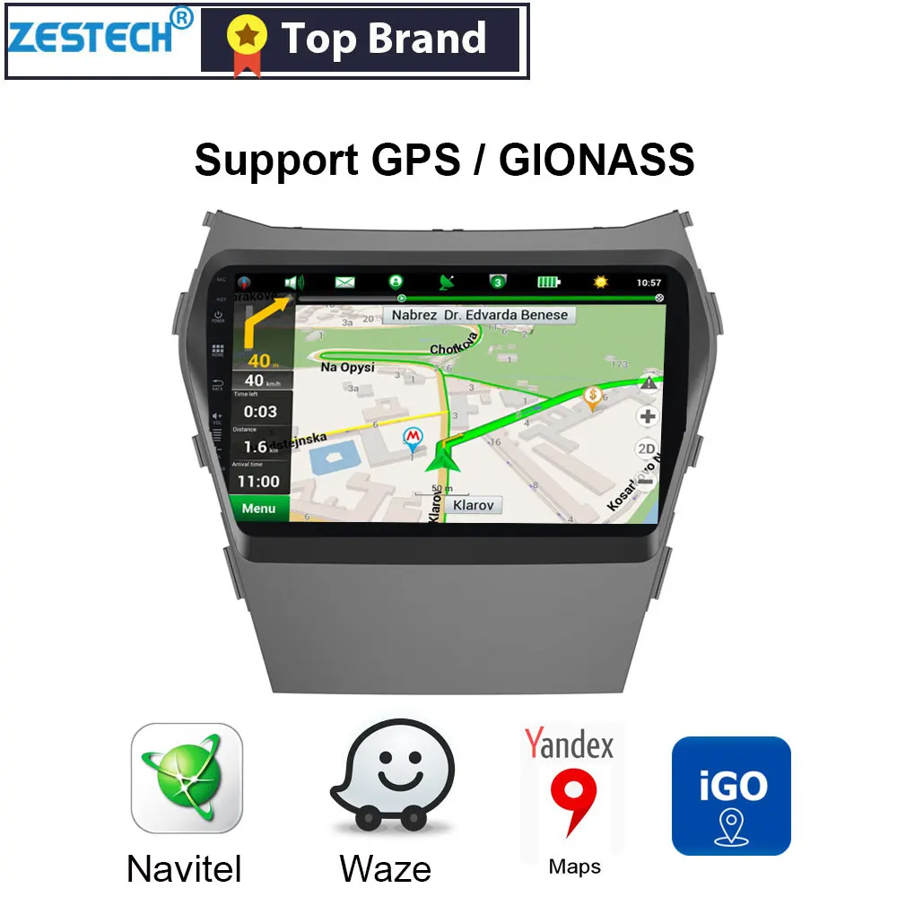 Android 9,0 2.5D ips " gps Радио dvd-плеер автомобиля для hyundai IX45 2013 головное устройство автомобиля gps DVD мультимедиа 4 Гб+ 64 Гб SWC DSP