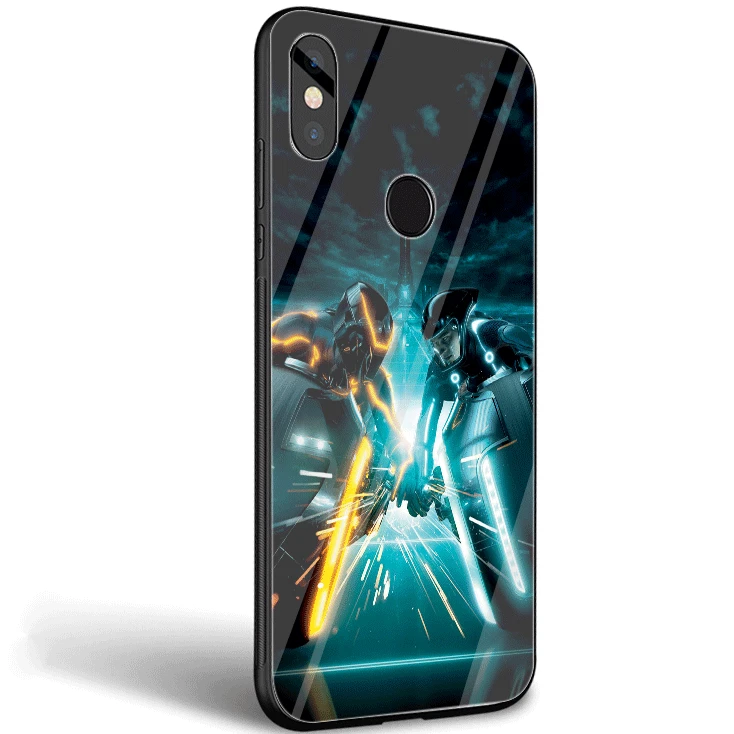 Чехол для мобильного телефона стекло для Xiaomi 8 Lite A1 A2 9 Redmi Note 5 6 7 Pro 6A 4X Pocophone F1 чехол TRON Legacy - Цвет: G7