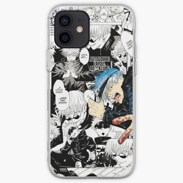 Чехол для телефона Gojo Satoru juютсу Kaisen с коллажем манги iPhone 5 5S 11 12 13 Pro Max Mini 6 6S 7 8 Plus X XS