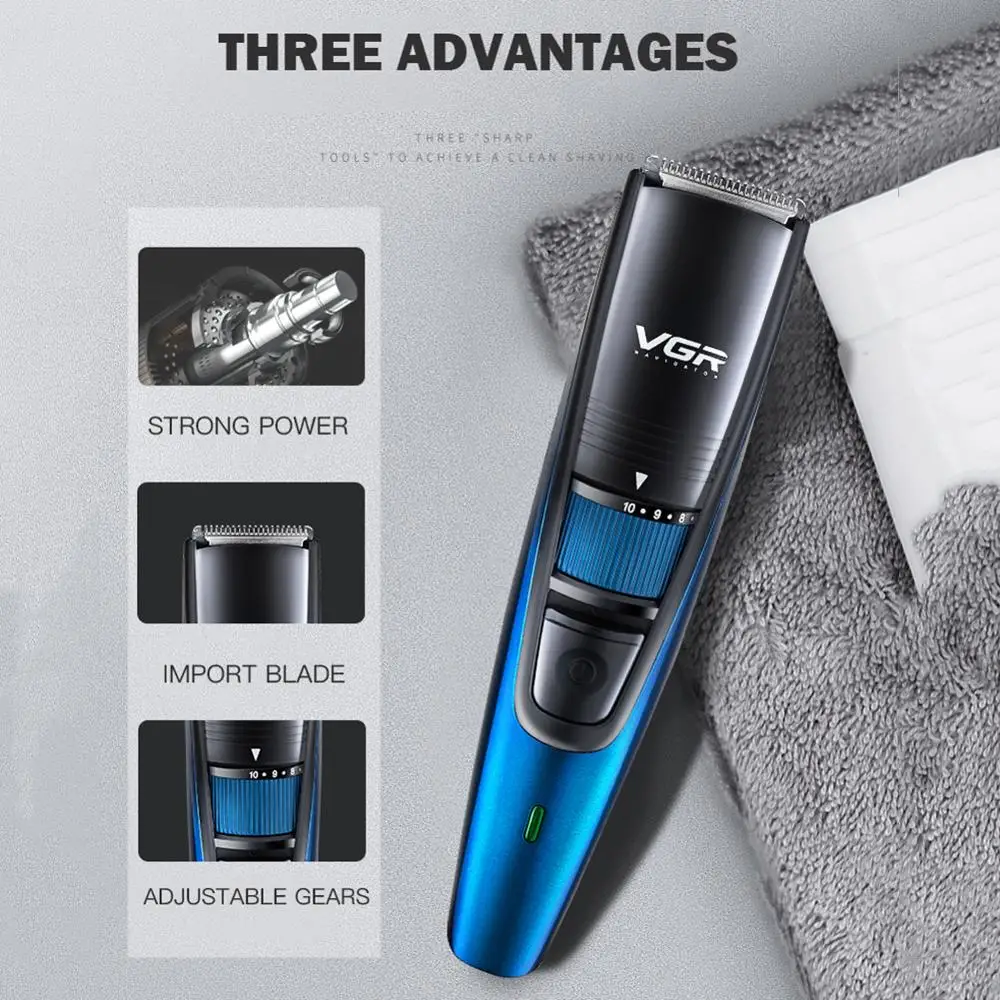 Professional Hair Clippers for Men Rechargeable Clipper Adjustable Cord Cordless Trimming Tool Razor Hairdresse | Бытовая техника