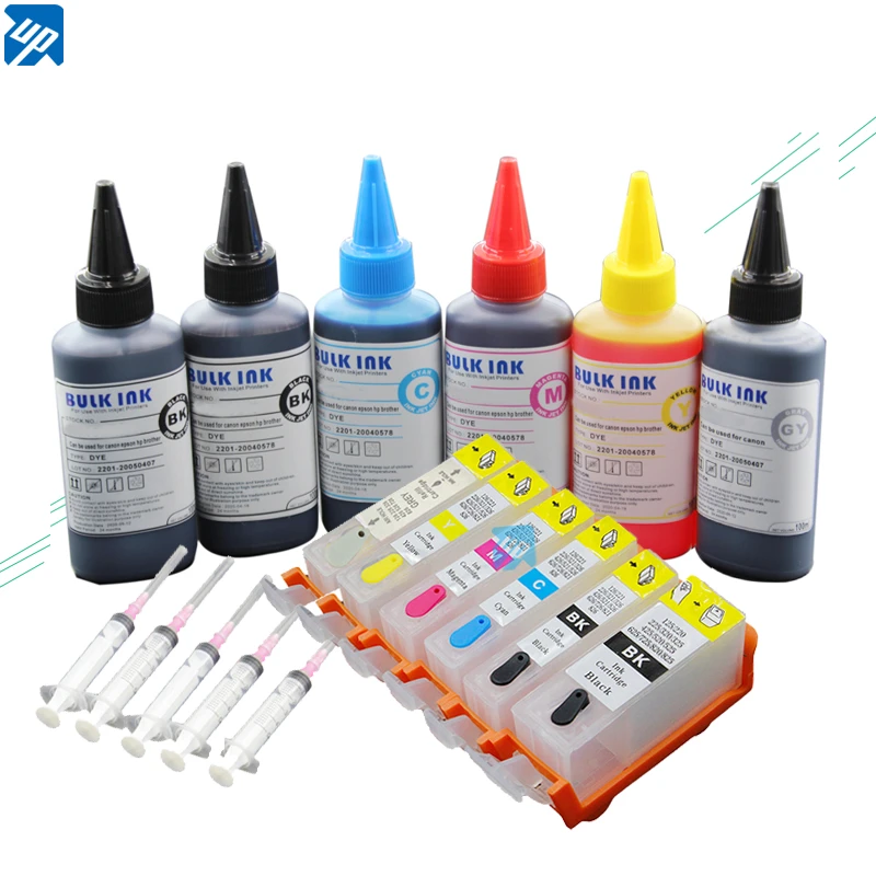 ink refill kits PGI-525 Refillable Ink Cartridge for Canon MG6150 MG6250 MG8150 MG8250 printer with 600ML ink printer toner