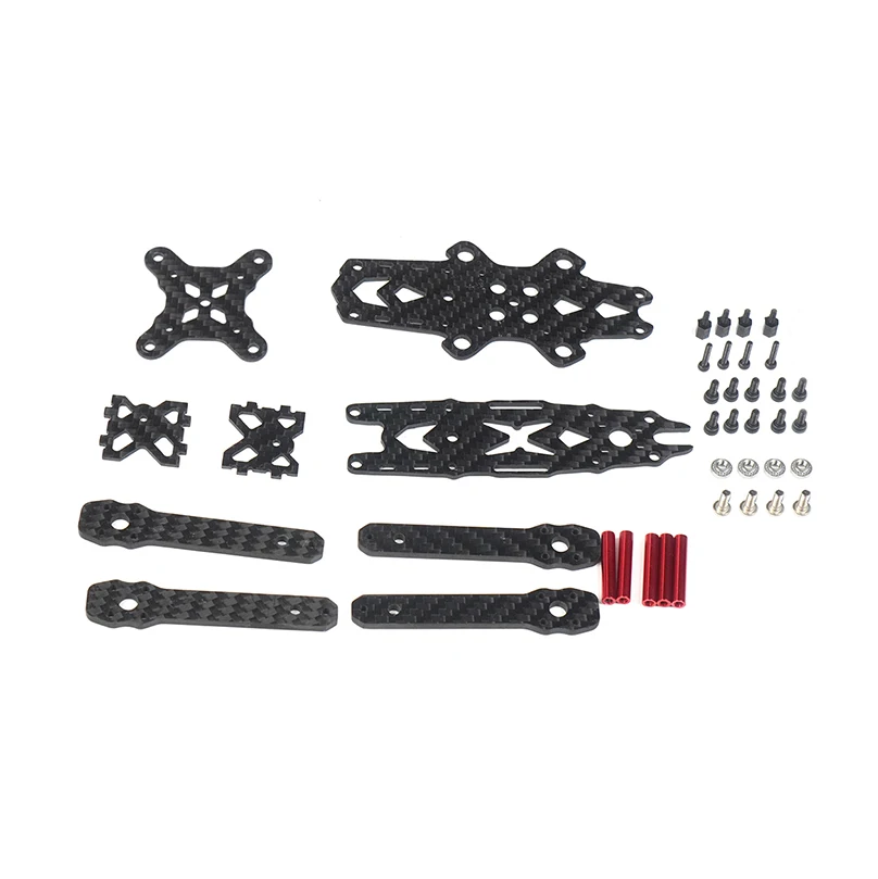 Комплект рамок Mini FPV FS135 135 мм Колесная база из углеродного волокна CF стойка для DIY