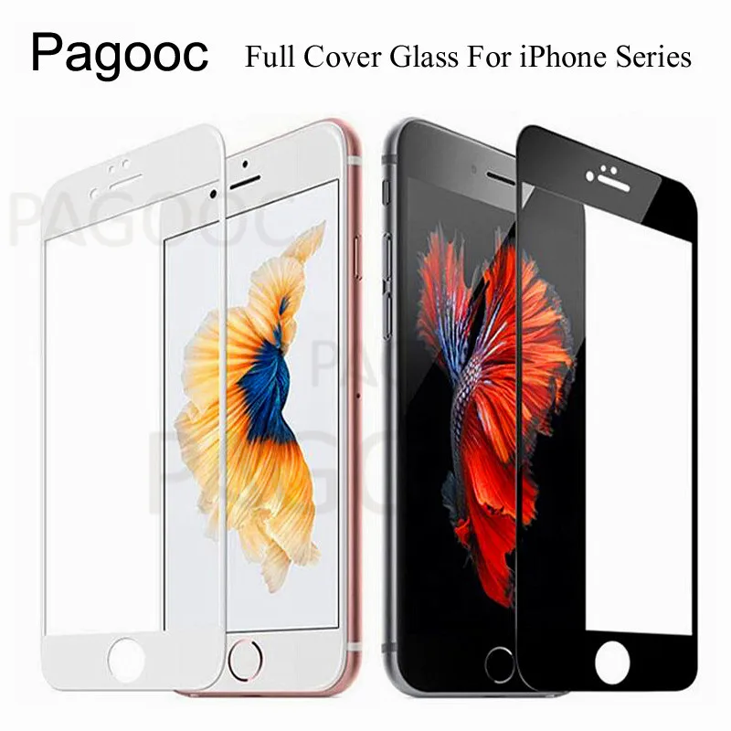 

Protective Glass For Apple iPhone 5 5S SE 6 6S 7 8 Plus Tempered Screen Protector Glass Full Cover on iPhone 8 X XS Max XR Film
