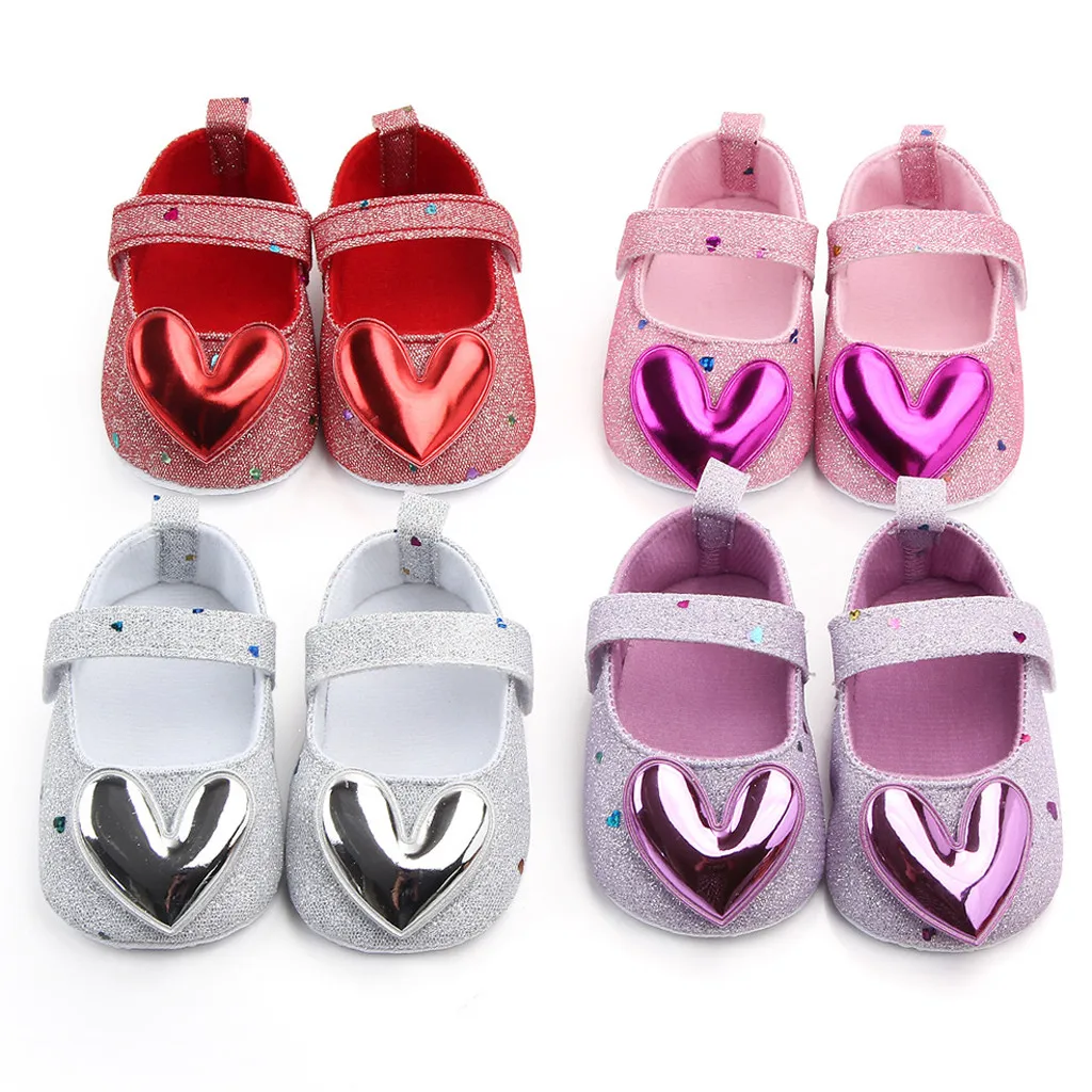 

First Walkers Baby Shoes Autumn Infant Girls Indoor Soft-Soled Heart-Shaped Princess Shoes Baby Walking Shoes zapatos bebe