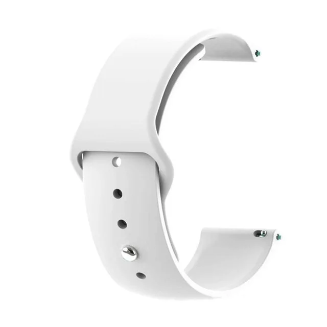 Silikon спортивный ремешок для samsung Getriebe S3 Galaxy Aktive Uhr 42 46 мм группа Getriebe S2 Klasse БЫСТРОРАЗЪЕМНАЯ повязка 20 мм 22 - Цвет ремешка: White