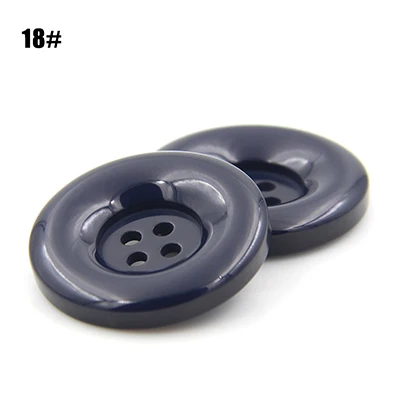 18NavyBlue Meetee 50 шт. 15-25 мм 30 шт. 28-38 мм 4-полимерная пуговица с отверстиями плоская задняя сторона украшения пряжки детские игрушки «сделай сам» Одежда Аксессуары для скрапбукинга - Цвет: 18NavyBlue