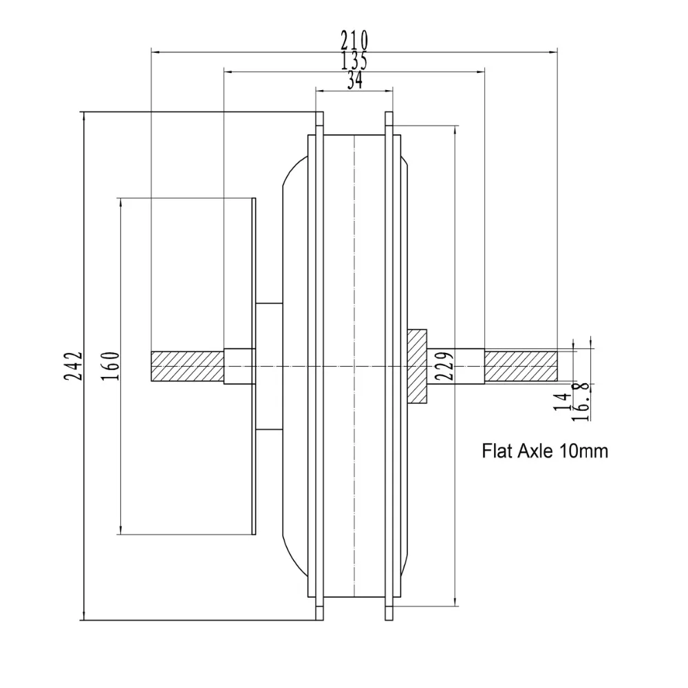 48V 1000W rear motor