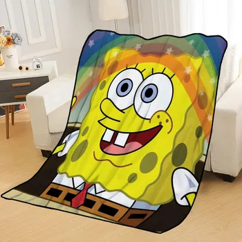 

Custom SpongeBob Blankets for beds throw blanket soft blanket summer blanket anime blanket travel blanket