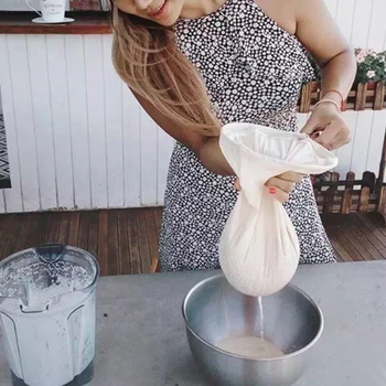 

Filter Mesh Cloth Nut Milk Tea Juice Coffee Herb Liquid Wine Nylon Mesh Filter Mesh Kitchen Food Filter Bag Kitchen Gadgets