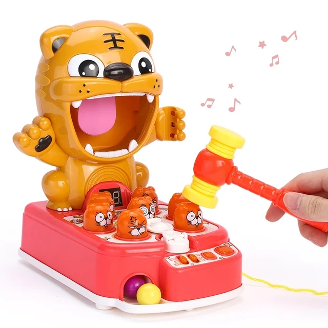Children Light Music Whac-A-Mole Toys Multifunctional Play Hit Hammering Game Educational Interactive Toys Christmas Gift 4