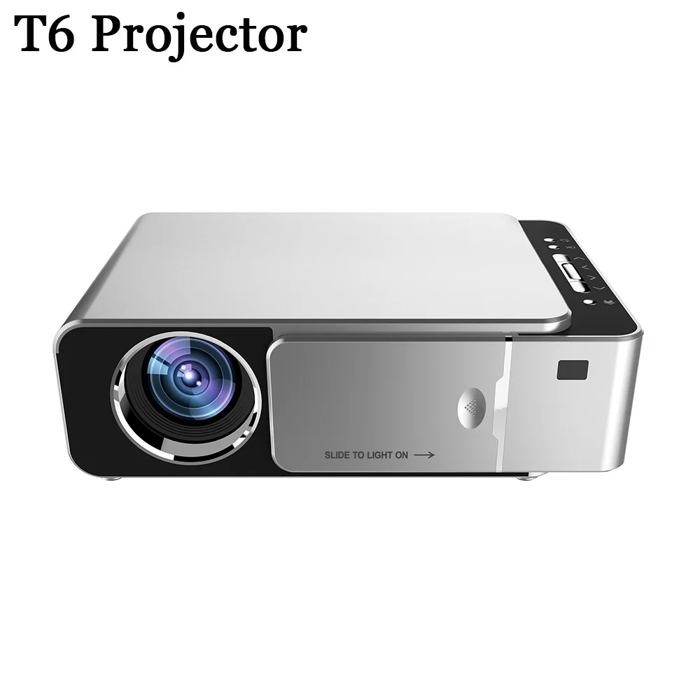 Hertog Toeval Tussendoortje T6 Projector 4K 3500 Lumens 1080P Video Full HD LED Portable Projector VGA  USB Beamer for Home Cinema|LCD Projectors| - AliExpress
