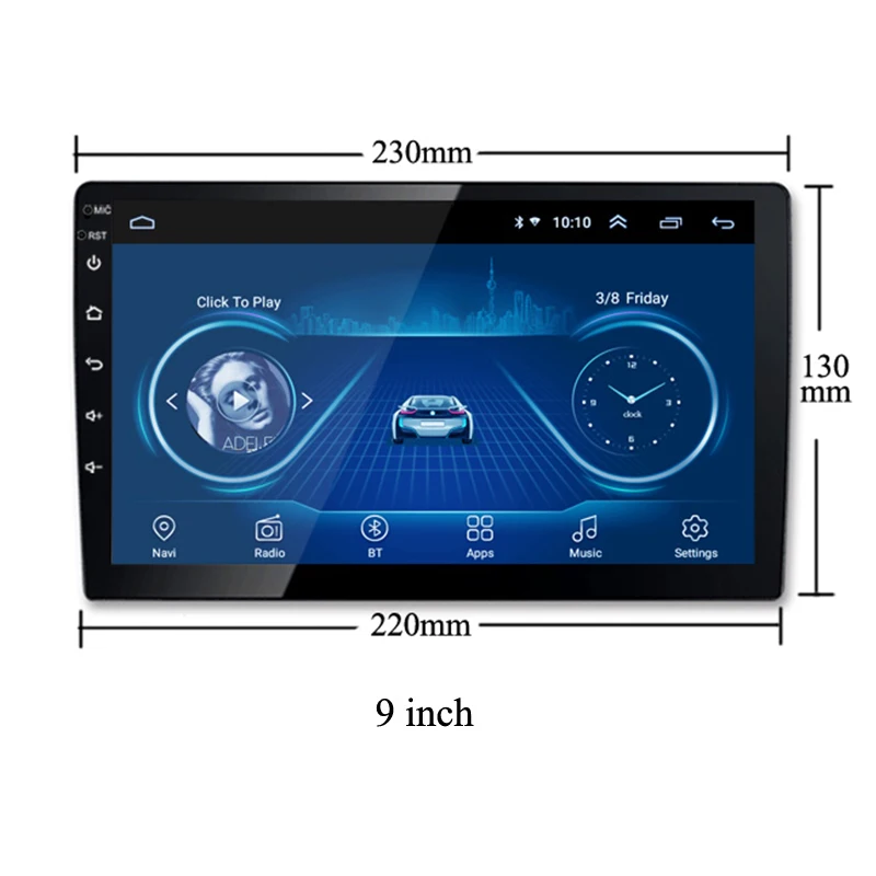 Perfect For Hyundai Elantra/Avante 2012-2014 car Radio GPS MP5 player Android 8.1 9" Mirror link USB Support Reversing Cam 4