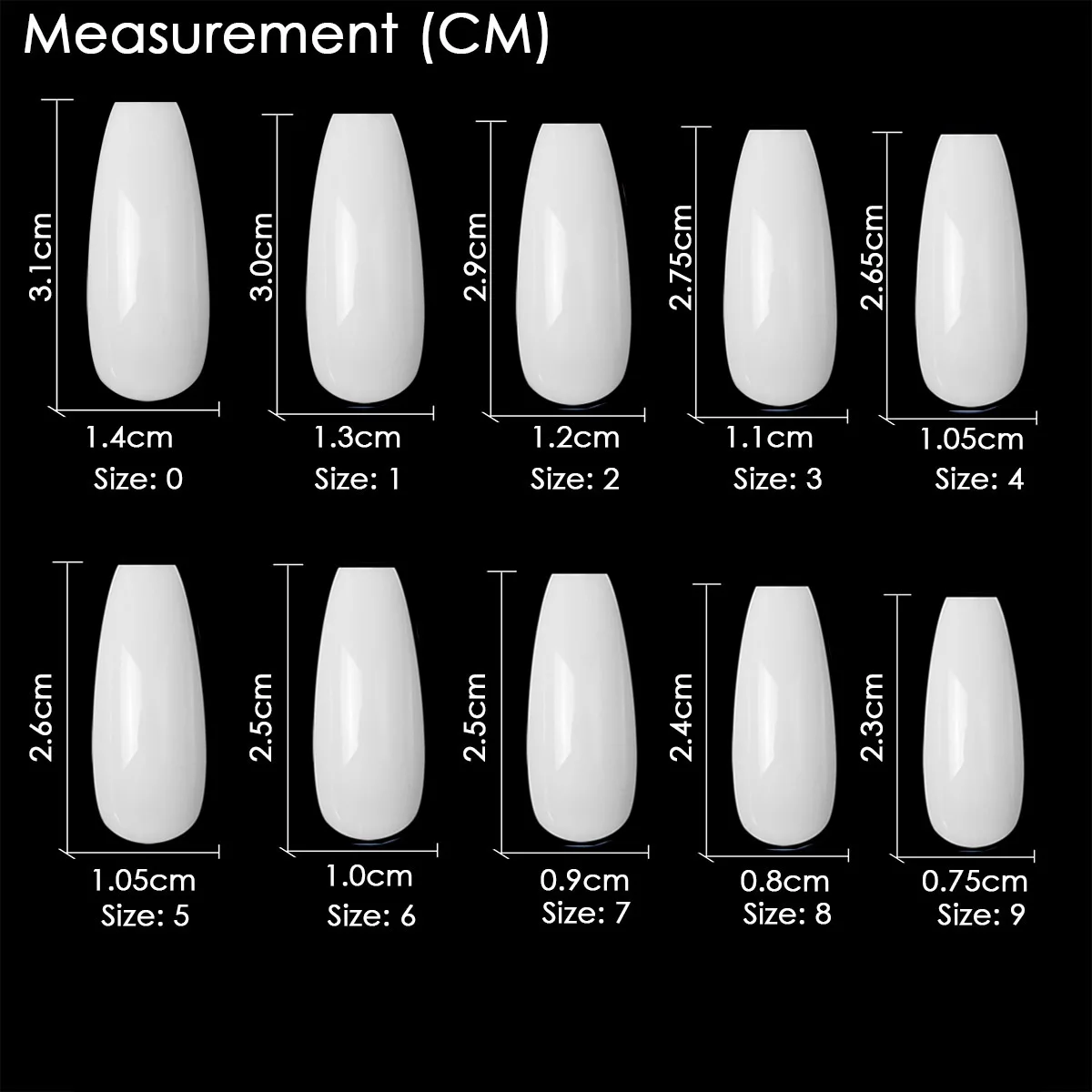 100 шт. в упаковке накладные ногти форме балерины искусственный гроб советы для