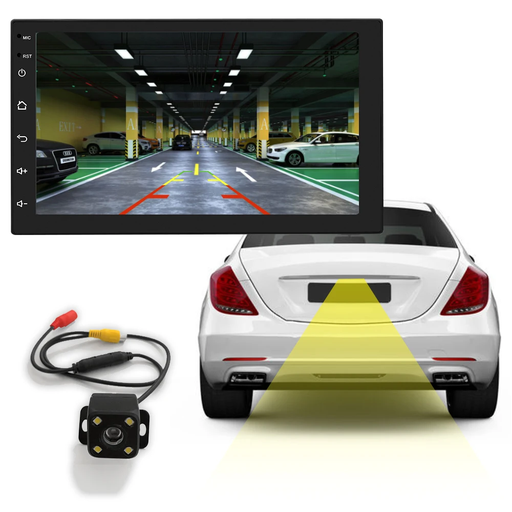 Android 8,1, автомагнитола, стерео, gps навигация, Bluetooth, wifi, универсальный, 7 дюймов, 2din, автомагнитола, стерео, автомобильный мультимедийный плеер